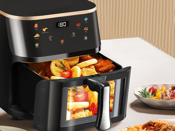 Be aliejus fryer air fryer didelis kepimui 1400 w 10 l