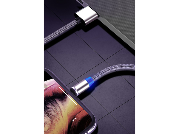 Magnetický nabíjecí kabel 3w1 micro typ-c usb lightning 1m