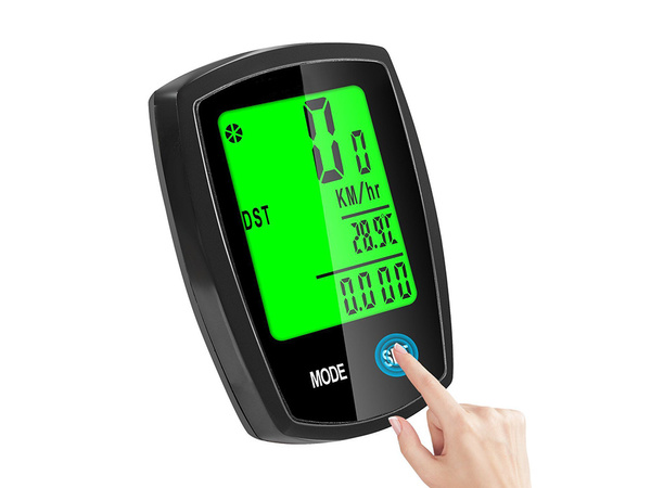 Bezdrôtový cyklopočítač lcd rýchlomer
