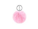 Key ring pendant bag pompon fur tinsel for handbags
