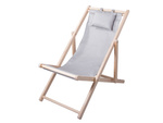 Wooden deckchair beach chairs folding garden cushion beach chair