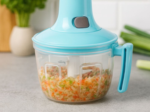 Cortador manual para verduras, frutas y carne mixer de cocina con agitador 2 en 1