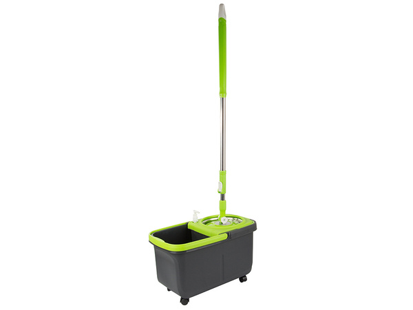 Mopa rotatoria rotary 360 cubo dispensador juego 2x estropajos microfibra