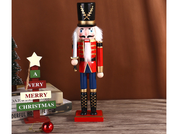 Nutcracker vojak dewniany dekorativna božična figurica darilo