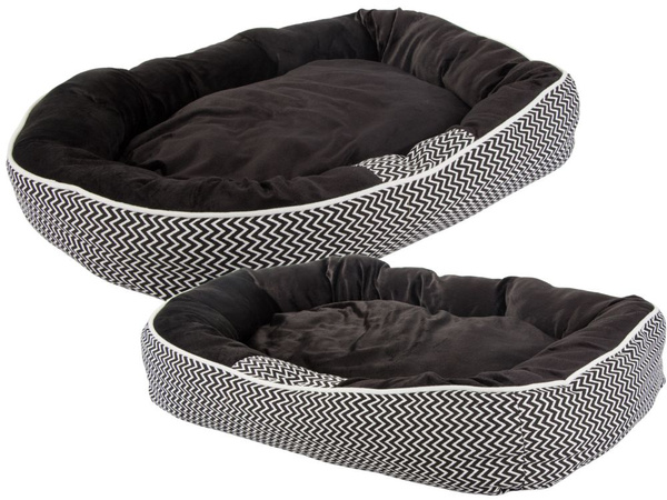 Hundebett weiches bequemes flauschiges plüschbett mit kissen