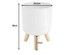 Pot de fleurs pot de fleurs sur pieds pour la maison jardin debout blanc