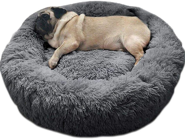 Lit de chien pelucheux lit de chat coussin doux lit de canapé 50cm
