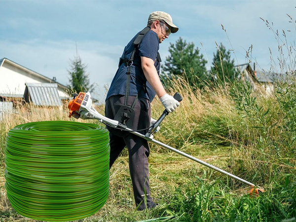 Glava vrtalnika za rezanje leta za košnje z razprševanjem 2,4 mm 100 m