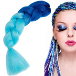 Synthetic hair for colour ombre braids