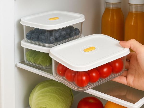 Pārtikas konteiners ar hermētisku vāku virtuves organizētājs 600 ml