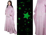 Deka s rukávmi fleece teplá mikina župan neon