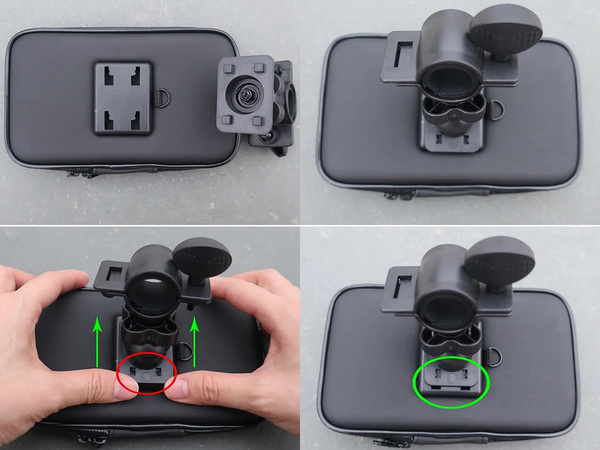 Suport pentru telefon de bicicletă impermeabil blocabil rotativ 360