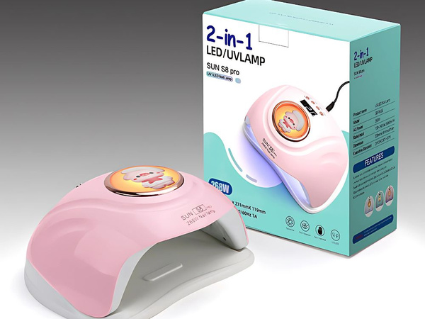 Uv led lampa na nechty pre hybridné gély 268w 57 diód výkonná duálna led
