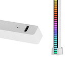 Usb vedl zvuková odezva vícebarevný neonový pásek rgb vedl blikající baterii