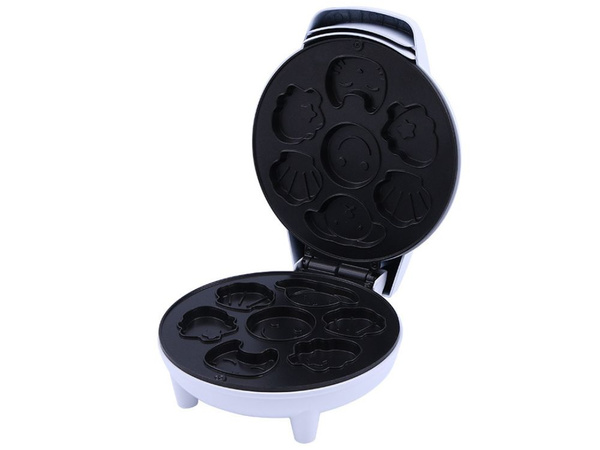 Tostadora eléctrica para gofres y galletas, moldes con diferentes diseños, 1200 W