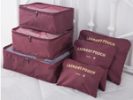 Travel organisers for laundry bags x6