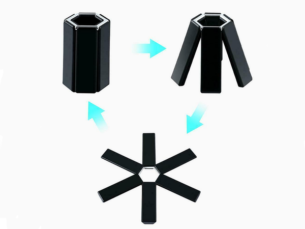 Support pour casseroles chaudes poêle à frire pliante 19cm