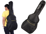 Acoustic classical guitar case with pockets braces guitar holder