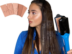 Lisseur de cheveux guide d'ondes plaques interchangeables pour le contrôle de la température