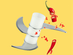 Electric shredder for fruit and vegetables