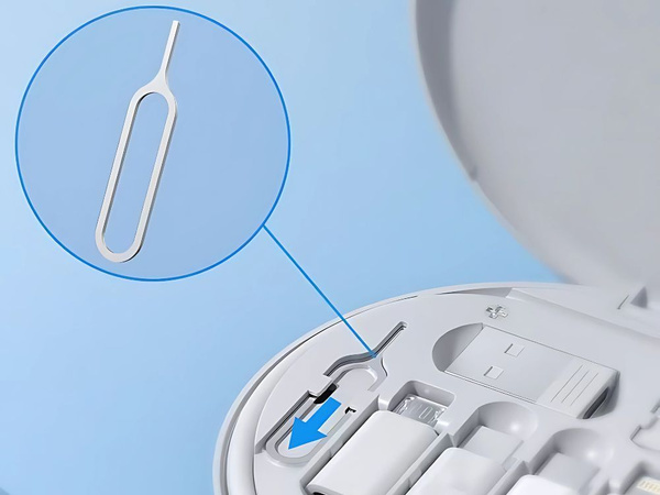 Kit adaptador 5 en 1 usb-c micro usb tipo a teléfono en estuche