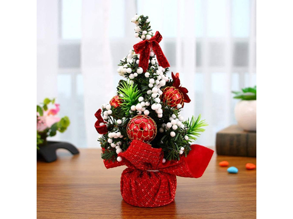 Brad de crăciun decorare artificială decorare birou decorare masă de crăciun