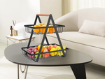 Kitchen shelf loft kitchen organiser with basket