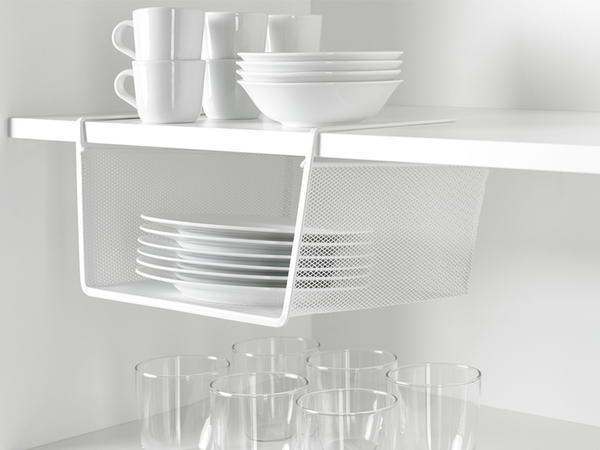 Cesta metálica estante de cocina suspendido estante colgante organizador