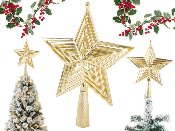 Weihnachtsstern weihnachtsbaumschmuck weihnachtsspitze unzerbrechlich gold