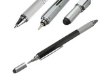 Multifunction pen screwdriver multitool 6in1 spirit level clip