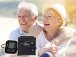 Elektronisches oberarm-blutdruckmessgerät lcd-anzeige arrhythmie batteriepack