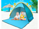 Strandzelt selbst falten uv schutz familientasche set