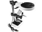 Kit de soldadura tercera mano lupa soporte led