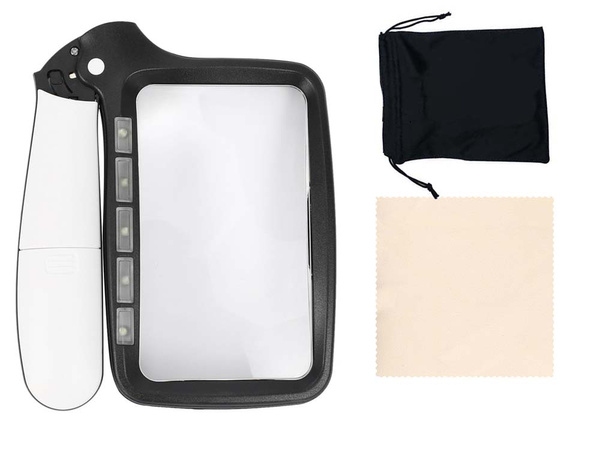 Povečevalno steklo 3x z led osvetlitvijo