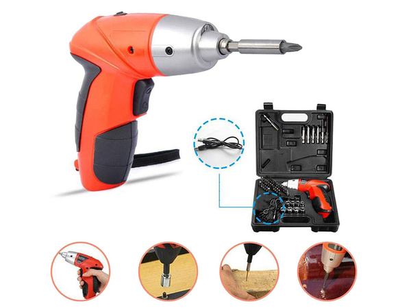 Cordless screwdriver set 45 el bits case