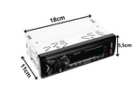 Auto radio bluetooth usb aux sd 1-din skaļruņa tālvadības pults