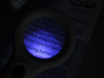 Vidrio de lectura 4x 8 led uv