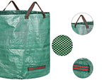 Sac de jardin sac de jardin ramasse feuilles conteneur d'herbe 120l solide grand