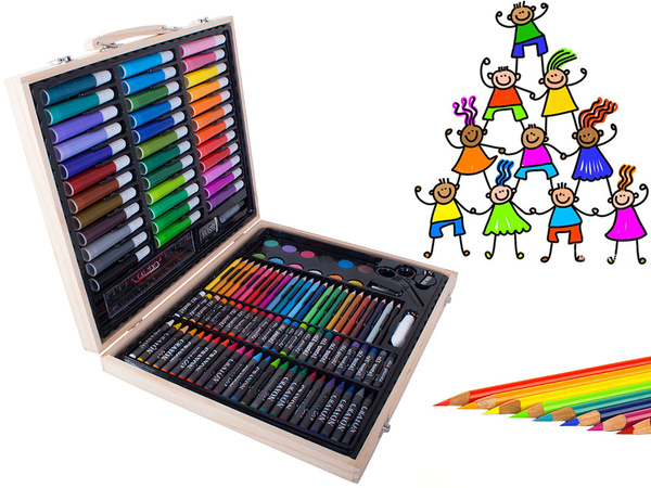 Set d'artistes pour la peinture en boîtier 150 pièces