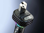 Emisor coche fm mp3/wma usb a+usb c 30w bluetooth 5.3 led qc 3.0