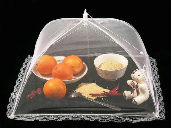 Mosquito net cover food fruit barbecue insect protection 34cm
