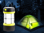 Linterna senderismo led solar camping luz batería