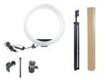 Led rgb ring light + phone holder + adjustable tripod