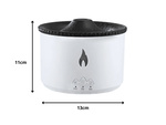 Humidificador de aire led difusor rgb volcán fragancia niebla fuego explosión