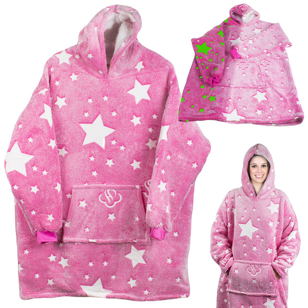 Teplá mikina oversize deka xxl 2v1 hrubý fleece