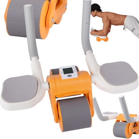 Roată dublă de exerciții ab roller cu dezvoltare musculară abdominală computerizată