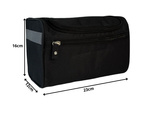 Travel cosmetic bag ogranizer with hook men's waterproof women's black