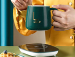 Calienta tazas te/café eléctrico 16w led panel estanco
