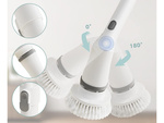 Electric rotary brush for tile joints mop with 6 tornado tips
