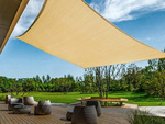 Parasol rectangulaire jardin voile imperméable 4x3m auvent